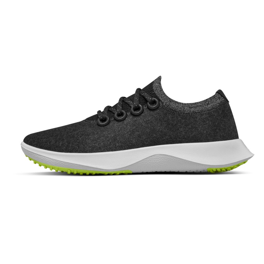 Allbirds Men\'s Running Shoes Black - Wool Dasher Mizzles - 08953GPEU